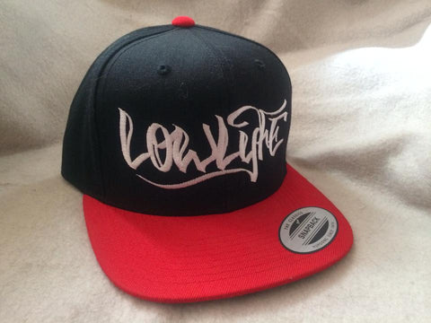 Lowlyfe Clothing snap back flat brim caps red